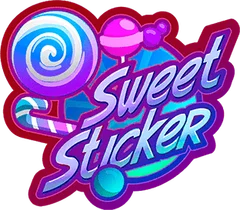 Sticker Candy Cane Color