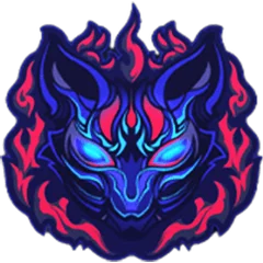 Sticker Shadow Kitsune Color