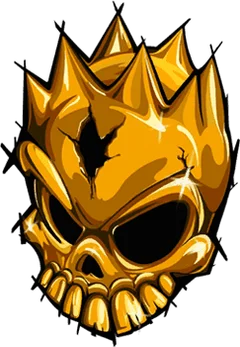 Sticker Gold Skull