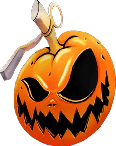 Sticker Evil Pumpkin