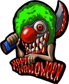Sticker Bloody Clown