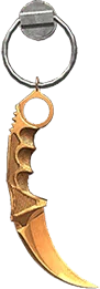 Charm Karambit Gold
